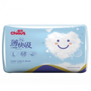 Chiaus 雀氏 薄快吸 婴儿纸尿裤 大号L68片 *5件  325元包邮