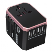 豪莱菲乐 USB出国转换插头 4USB+Type_c接口 黑色  89.9元包邮