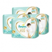 Pampers 帮宝适 一级 拉拉裤 L34片 4件装