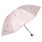 RED LEAF 红叶 黑胶三折晴雨两用伞 15.9元包邮（需用券）