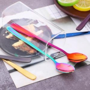 Buyer Star 304不锈钢冰勺 金色甜品勺