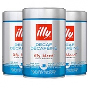 晚上喝不怕睡不着，illy 意利 咖啡粉 低咖啡因 250gx3罐