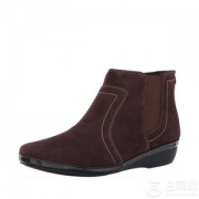 限US5码，Clarks 其乐 Everlay Leigh 女士真皮及踝短靴  Prime会员免费直邮含税