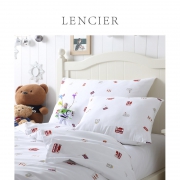 LENCIER 兰叙 80支全棉三件套 1.2米