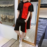 韩版潮牌短裤国潮短袖网红嘻哈宽松两件套 券后￥98