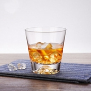 人工吹制，鑫益隆 无铅水晶玻璃富士山杯 矮款 300ml