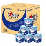 限PLUS会员，心相印卷纸 心柔系列3层160g*27粒*3箱 ￥105.43元