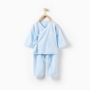 童泰 新生儿内衣 0-3个月 和服套装 T91J0363 蓝色 59*4件 159.68元包邮（合39.92元/件）
