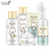 【丽芝雅】卡通猫控油保湿洁五件套