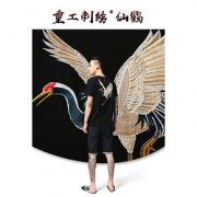 街派一族 中国风重工刺绣短袖