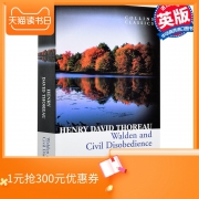 柯林斯经典：瓦尔登湖 英文原版 Collins Classics：Walden and Civil Disobedience 梭罗 Henry David Thoreau 18元