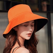 哈美妮 双色双面大檐帽女百搭帽