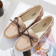 UGG AUSTRALIAN SHEPHERD 女士系带蝴蝶结豆豆鞋