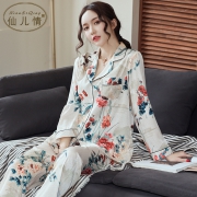 春夏薄款纯棉长袖家居服宽松大码睡衣套装 券后￥108