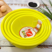 阿姿玛新款纯色厨房家用清洗筛子洗菜篮子塑料套装洗水果篮滤水篮 10元