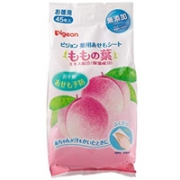 2019新品 pigeon贝亲 桃叶水桃子水系列止汗去痱湿巾 45枚