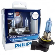 PHILIPS 飞利浦 蓝星之光9006 升级型汽车灯泡大灯灯泡近光灯远光灯卤素灯2支装 色温4000K *2件