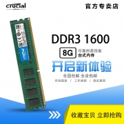 crucial 英睿达 DDR3L 1600 8GB 笔记本内存