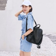 防盗真皮双肩包女2019新款韩版百搭头层牛皮背包软皮女包休闲包包
