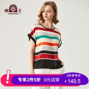 兽王 SW9895 女士真丝T恤 *2件