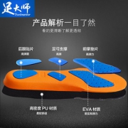 FootMaster/足大师 运动鞋垫高弹力防滑透气 买一送一