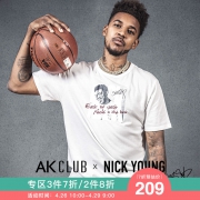 黑人问号脸原型 NBA尼克·杨 签名款 印花纯棉T恤 249元包邮