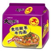 今麦郎 方便面 大今野老坛酸菜牛肉面 五连包
