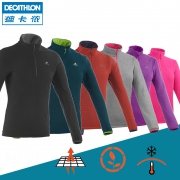 迪卡侬（DECATHLON） Fleece Forclaz 50 情侣款抓绒套头衫 砖红色 男款 S 29.9元