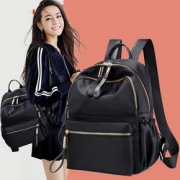 2019新款牛津布双肩包女包包韩版潮百搭时尚女背包尼龙布休闲书包