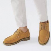 小米有品 七面 男士防水牛皮户外工装休闲鞋