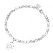 Tiffany&Co 蒂芙尼 Return to Tiffany系列 心形手链 银色