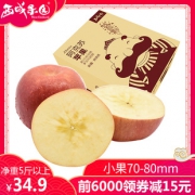 新疆阿克苏冰糖心苹果5斤包邮 券后￥34.9