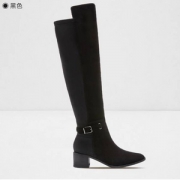 Clarks 其乐 Poise Orla女士牛皮粗跟过膝靴
