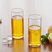 龙兮高硼硅耐热玻璃杯3只装 凉水壶配杯早餐牛奶直筒杯防爆茶杯子 9.8元
