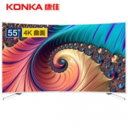 12日0点：KONKA 康佳 LED55UC3 55英寸 曲面 4K液晶电视 2099元包邮