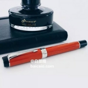 Parker 派克 Duofold Centennial 世纪名望玛瑙红白夹钢笔（大豆腐） M尖 Prime会员免费直邮含税