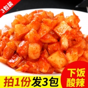 张生生 韩国萝卜块泡菜 400g*3包 15.8元包邮