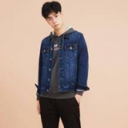 Meters bonwe 美特斯邦威 男士牛仔夹克