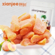 鲜记 黄桃干100g*2袋休闲零食果脯蜜饯水果干桃肉  券后12.9元