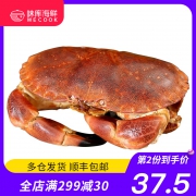 英国熟冻面包蟹 600-800g *2件