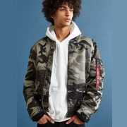 限M码，Alpha Industries 阿尔法 MA-1 男士飞行员夹克