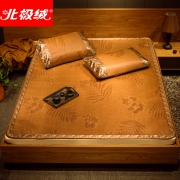 北极绒 春夏冰丝竹单双人藤凉席 券后￥19