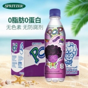 马来西亚国会用水， SPRITZER 事必胜 POP黑加仑/苹果味气泡水 325ml*24瓶