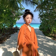 网红款 吉田家 贝壳扣 连衣裙