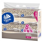 维达 倍韧2层150抽软抽*8包(中规格)+得宝 手帕纸  4层7张*12包