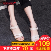 AOKANG 奥康 196824052 女士真皮凉鞋 99元包邮