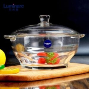 Luminarc 乐美雅 双耳带盖玻璃碗 1.5L
