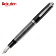 Pelikan 百利金 卓越系列 M405 黑条纹白夹钢笔 14K EF尖
