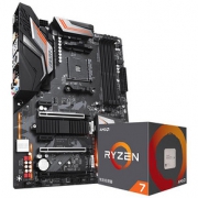 AMD Ryzen锐龙R7 2700X八核主板cpu套装技嘉X470台式电脑超频游戏