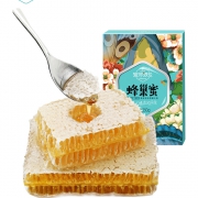 沁河浪花 太行山 纯正天然农家自产土蜂巢蜜250g 送木勺和2条百花蜜